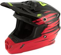 Answer AR-1 Pro Glow Motocross Helmet, black-red, size XL for Men