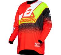 Answer Elite Korza Motocross Jersey, black-red-yellow, size 2XL for Men