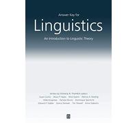 Answer Key For Linguistics: An Introduction to Linguistic Theory