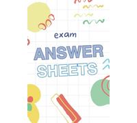 ANSWER SHEETH: EXAM ANSWER SHEETS: 120 answer sheets. 100 questions. Multiple-choice: A,B,C,D,E ,6"x9"