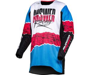 Answer Trinity Pro Glow Motocross Jersey, black-white-pink, size S for Men