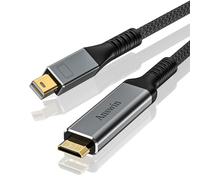 Answin Mini Displayport to Mini HDMI Cable 4K Unidirectional 3Ft 2K@60Hz Thunderbolt 2 to Mi-ni HDMI Cable for MacBook, Surface Pro/Dock to KYY, ARZOPA, VILVA, MNN Portable Monitor (Not HDMI)