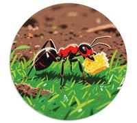 Ant 1000 Pieces Jigsaw Insect Round Jigsaw for Adults And Kids Colorful Unique Challenge Games Scene Creative 1000pcs (67.5x67.5cm)