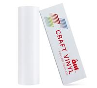 ANT 9.5inch Smart Matless Permanent Vinyl 9.5inch x 20ft, Matte Ivory White Compatible with Cricut Joy Xtra Create Decals Stickers & More All-Weather & Fade-Proof Ideal for Outdoor Use