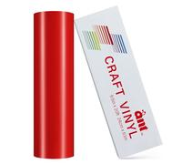 ANT 9.5inch Smart Matless Permanent Vinyl 9.5inch x 20ft, Red Compatible with Cricut Joy Xtra Create Decals Stickers & More All-Weather & Fade-Proof Ideal for Outdoor Use