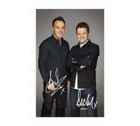 Ant & Dec Autographed Signed A4 Photo Print