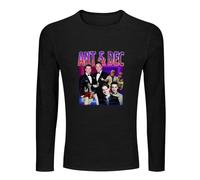 ANT & DEC Homage Long Sleeve T-Shirt Graphic Top Printed Tee Mens Black Shirt M