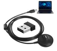 ANT Dongle - Plug-in Adapter, Transmitter Dongle | Portable ANT Receiver with USB Extension Cable, ANT+ Dongle Set Compatible with Zwift Trainer Road Connect Cycleops Trainer Rouvy TacX