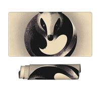 Ant-Eater Pattern Gaming Mouse Pad Extended XXL Mouse Mat with Stitched Edges Non-Slip Long Desk Pad 16x31.5in Large Desk Mat for Keyboard Home Office Gaming Work