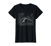 ant-eaterNature Lover Starry Sky Vintage Wildlife Graphic Value Graphic T-Shirt, Women, Black, L