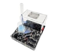 Ant Farm Acrylic Ant Castle Breeding Moisturizing Nest Scientific Observation DIY Nest Habitat House(Black)