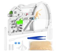 Ant Farm Castle Habitat, Transparent Acrylic Ant Nest with Automatic Water Moisturizing System, Expandable Ant Colony House Science Educational Observation Kit (B)