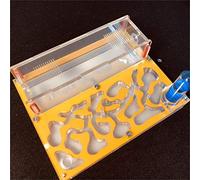Ant Farm Educational formicarium for LIVE ants test tube Moisture big space Acrylic Ant Nest,Insect ants Villa House Ants Ecological Workshop (yellow)