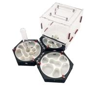 Ant Farm Space Station Castle - Back Nest Farm with Water Tower, Easy-to-Watch Ants Kit Habitat for Kids Science Ant Habitat(L)