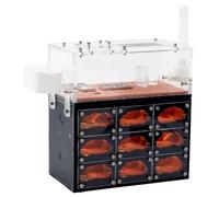 Ant Farm with LED Lights - 3-Layer Ant Nest with Natural Tunnels - Large Viewing Habitat for Ants - Educational Ant House