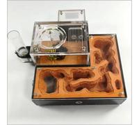 Ant Farm With Unlimited Expansion Ant Nest Set Ant Breeding Box With Feeding Area Acrylic Ant House Ant Queen Breeding Castle Ecological Moisture Retention Pool(B)