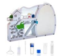 Ant Farming Castle - Ant Habitat Science Learning Kit with White Sand and Tool, Large Viewing Area Ant Colony Observation Kit Educational Science Gifts for Boys, Girls
