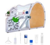 Ant Farming Castle - Ant Habitat Science Learning Kit with Yellow Sand and Tool, Large Viewing Area Ant Colony Observation Kit Educational Science Gifts for Boys, Girls