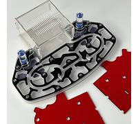 ANT GRAPE Large Size 24 x 18 cm Acrylic Ant Nest, Ant Farm, Formicarium with Built-in Arena 'Platform' (Black)