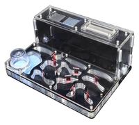 Ant Hill DIY Acrylic Ant Nest Large Flat Farm With Feeding Area Big House For Pet Hill Workshop Castle For Study Insect Villa(Black)