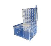Ant House, Acrylic Transparent Expandable Ant Farm Activity Area & Double Water Tower 22.5x20.3x30.2