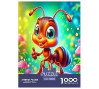 Ant Jigsaw Puzzles Great Gift for Adults 1000 Piece Educational Games Home Decoration Cute Insects Jigsaw Puzzle for Women Men Adult 38x26cm/1000pcs