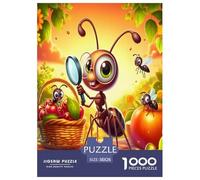 Ant Jigsaw Puzzles Great Gift for Adults 1000 Pieces Fun Challenging Home Decors Cute Insects Jigsaw Puzzle for Women Men Adult 38x26cm/1000pcs