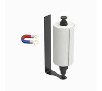 Ant Mag Magnetic Paper Towel Holder with One Hand Paper Tear and Adjustable Damping Effect Strong Magnet Ideal for Kitchen Refrigerator Cruise & Grill,Black