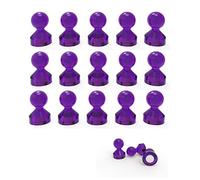 Ant Mag Magnetic Push Pins Strong Push Pin Magnets for Fridge Whiteboards Calendars Maps in School & Office Pack of 18 Purple