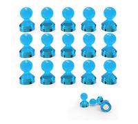 Ant Mag-Pack of 18 Clear Magnetic Push Pins - Perfect Magnets for Fridge, Calendars, Whiteboards, and Maps