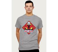 Ant-Man Men's Marvel Ant Man Vintage Silver Age Comic Book Logo T-Shirt in Mid Grey | Size: 2XL Ant-Man Mid Grey 2XL
