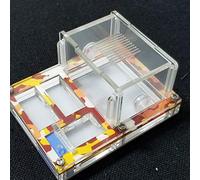 ANT Mini DIY Acrylic Flat Farm Nest with Feeding Area House for Queen Laying Eggs Anthill with Moisturizing Zone (Autumn)