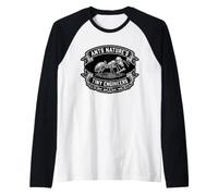 Ant Nature's Tiny Engineers Entomology Lover Raglan Baseball Tee