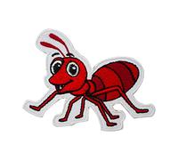 Ant Patch, Animal Patch, Cute Ant Patch, Ant Rhyme Patch, Cartoon Patch, Applique, Kids Rhymes Patch Embroidered Iron on Sew on Patch Badge for Clothes etc. 7x6cm