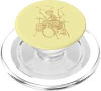 Ant Playing Drums Drummer Funny Insect Rock Musician PopSockets PopGrip for MagSafe
