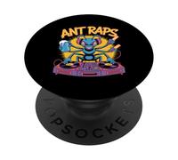 Ant Raps DJ Animal Music Party Vibe PopSockets Adhesive PopGrip
