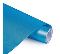 ANT Shimmer Vinyl Glitter Premium Permanent Adhesive Craft Vinyl, 12in x 15ft Roll, Sky Blue, Ideal for Indoor/Outdoor Use, Home Décor, Decals, Mirrors, Signs, DIY Projects