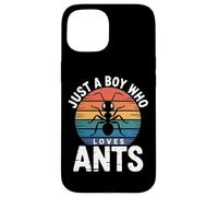 Ant Study Fan Just A Boy Who Loves Ants For Kids Boys Case for iPhone 15