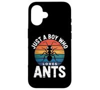 Ant Study Fan Just A Boy Who Loves Ants For Kids Boys Case for iPhone 16