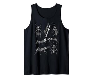Ant Vintage Insect Sketch Art Wildlife Animal Retro Nature Tank Top