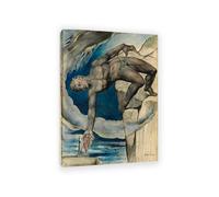 Antaeus setting down Dante Virgil William Blake Painting Picture Poster William Blake Home Decor Retro Classical Oil Painting Print Giclee Wall Decor Living room bathroom 85x60cm(33x24in)Frame