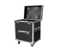 ANTAKIPRO AP-350CASE PRO Road Case, Holds 2 Moving Head Lights Spacious Interior Secure Compartments Rolling Flight Case Storage with Wheels Black
