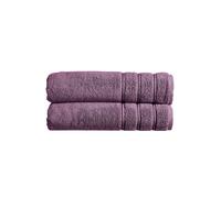 'Antalya' 100% Turkish Cotton 2 Piece Luxury Bath Sheet Set Christy Purple One Size