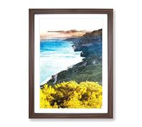 Antalya In Turkey Painting Modern Framed Print | A3 Walnut Framed Wall Art | Ready to Hang | Modern Animal Picture | Living Room Bedroom Lounge Office