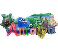 Antalya Turkey Letters Antalya Fridge Magnet Refrigerator Magnet Decoration Magnet Sticker Souvenir Resin Crafts