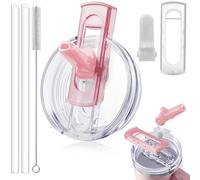 ANTAND Detachable Flip Straw Lid Replacement for 30 oz Stanley Quencher H2.0 & ProTour, Leak Proof Lids Straw Cover for Stanley Cup Accessories, Easy to Clean (1 Set Lid, 1 Straw Spout, 1 Center Bar)