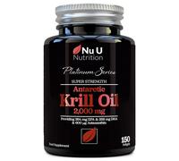 Antarctic Krill Oil Super Strength 2000mg - 150 Softgels Capsules - with Astaxanthin & Phospholipids - Omega 3 Fish Oil Alternativ