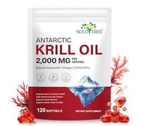 Antarctic Krill Oil with Omega-3 EPA & DHA with Astaxanthin Supplement,Supports Immune System & Cellular Health & Vitality,Burpless Softgels,Non-GMO, Gluten Free,120 Softgels