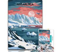 Antarctic Majesty Jigsaw Puzzles for Teenagers 1000 Pieces,Learning Educational Toy for Is Ideal As A Gift for The Whole Family 38x26cm
