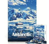 Antarctic Peninsula Landscape 1000-piece Puzzle for Teenagers Mind Exercise Smooth Joint Family Play Home Decor (38x52cm)
